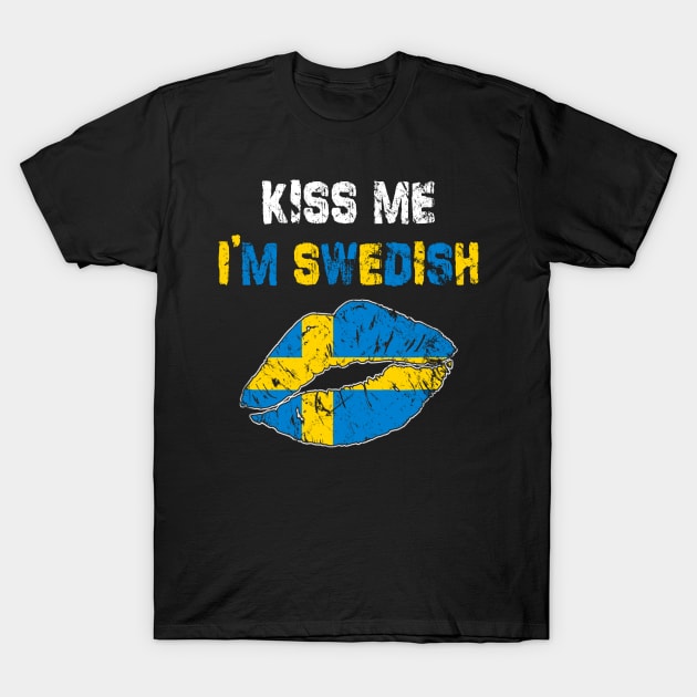 Kiss Me I'm Swedish - Sweden St Patrick's Day T-Shirt by dashawncannonuzf